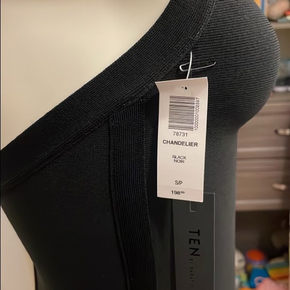 Babaton Halter Dress with Gold Zip Back - Picture 7 of 8